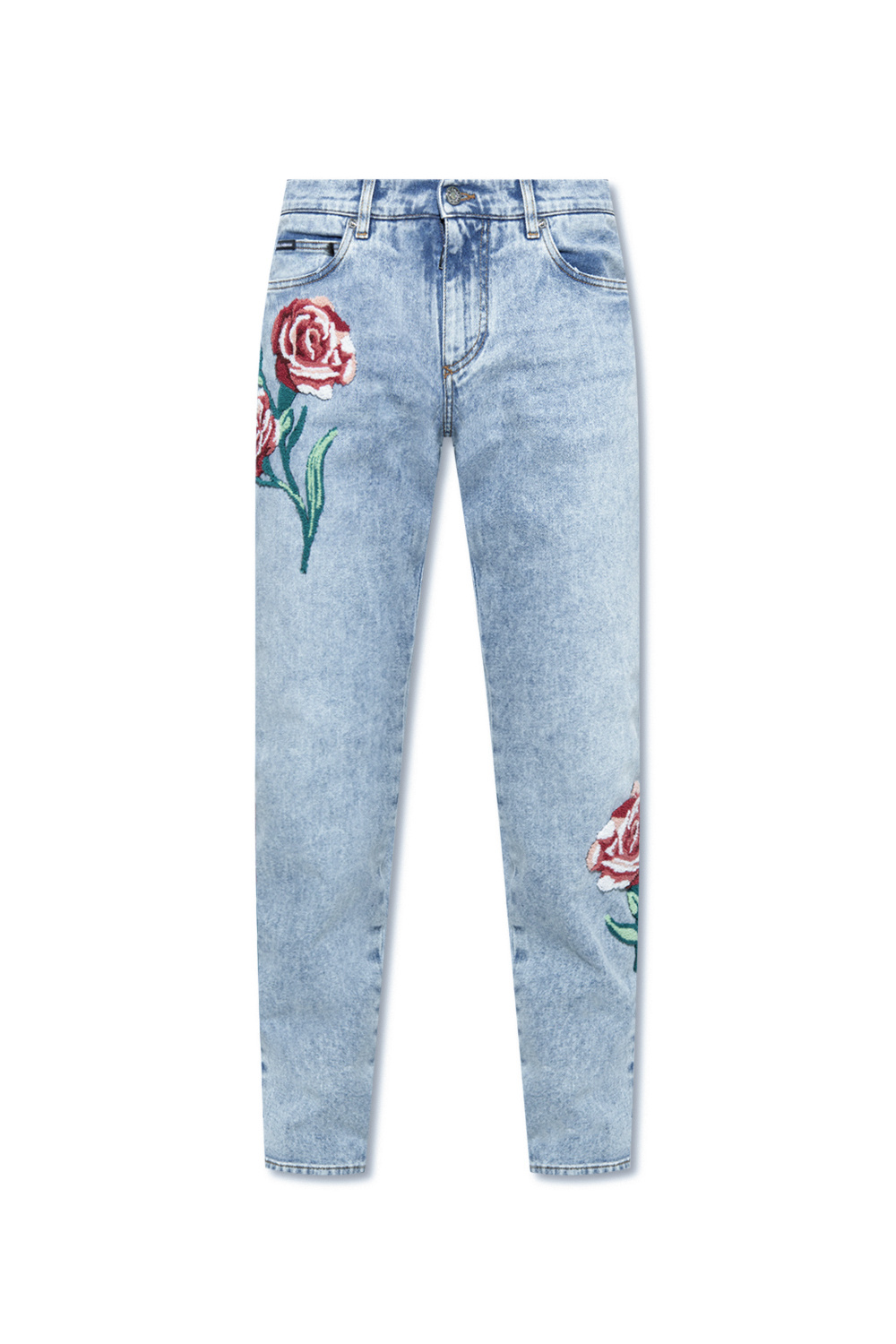 Dolce & Gabbana Jeans with floral embroidery | Men's Clothing | Vitkac